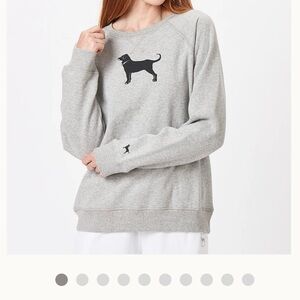 The Black Dog Woman’s Crewneck Pullover Sweatshirt Polo Gray Size XS